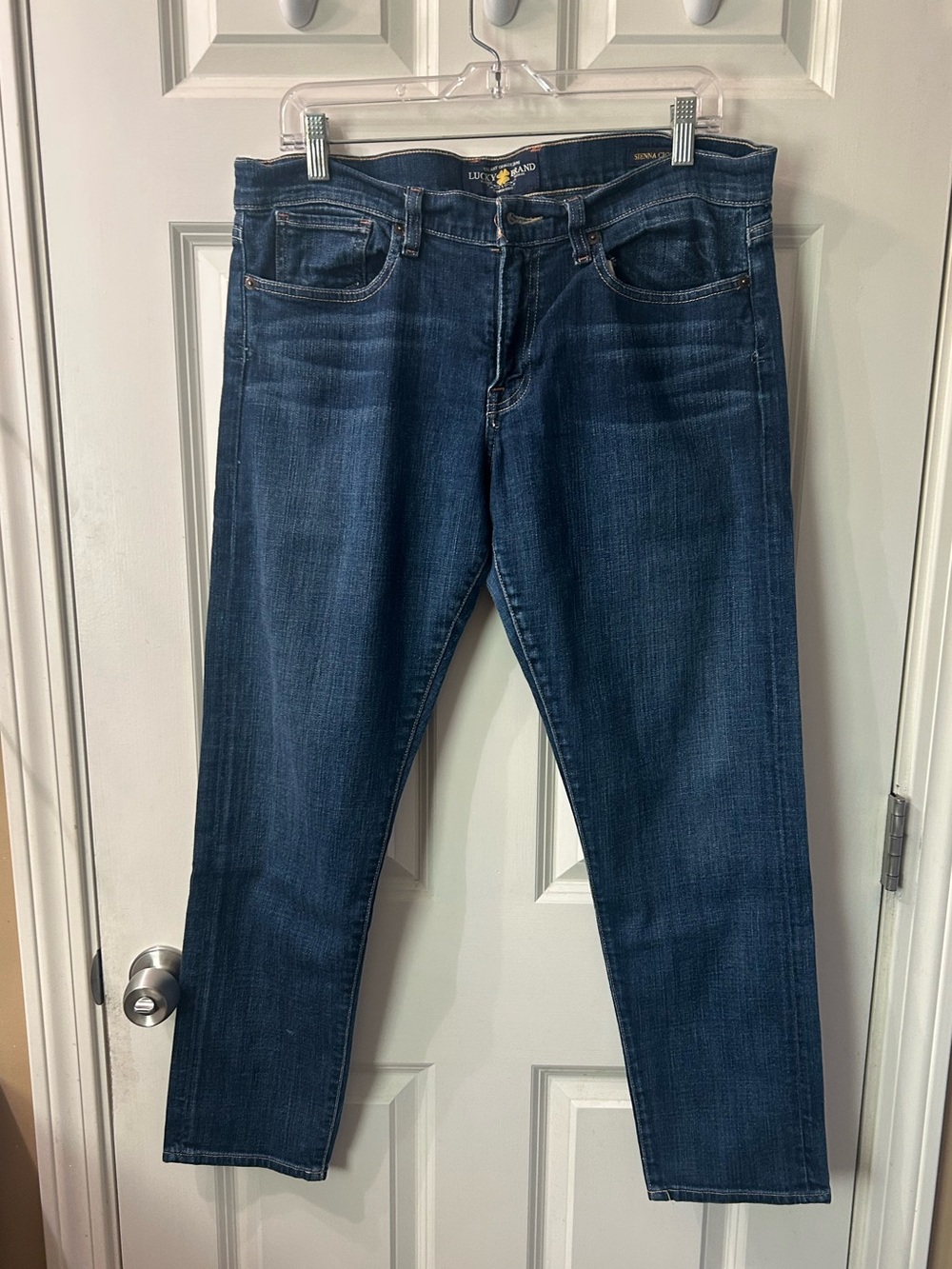 Lucky Brand Sienna Cigarette Dark Blue Straight Leg Jeans